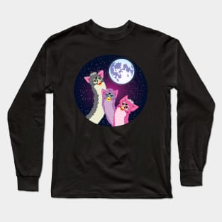 Three Furb Moon Long Sleeve T-Shirt